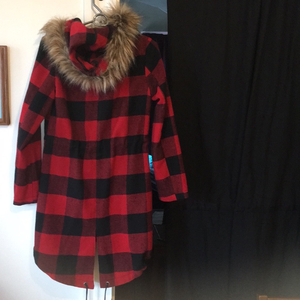 BB Dakota Red Plaid Jacket